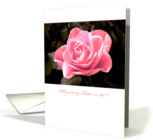 Will you be my mother-in-law ? - flowers card (131139)