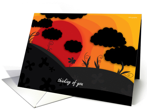 Thinking of you - sunshine design card (131699)
