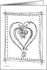 Heart - coloring book card