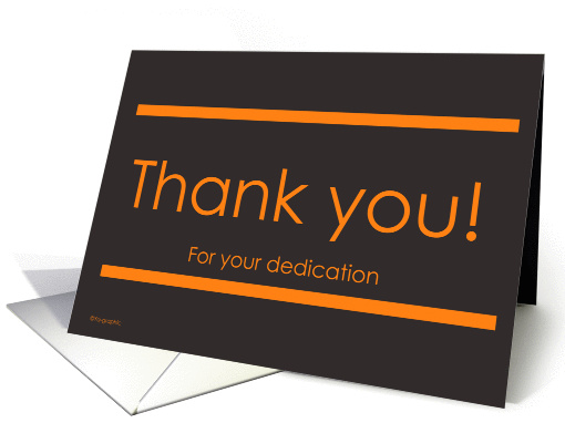 Thank you! - dedication card (136455)