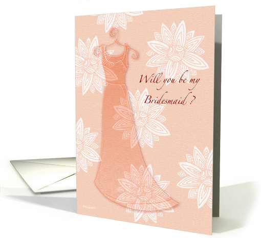 Will you be my Bridesmaid ? - elegant card (137583)