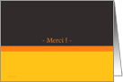 Merci (thank you) - card written in french card