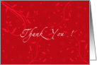 Thank You - floral texturized card