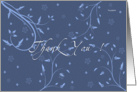 Thank You - floral texturized card