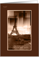 Nous tions heureux - Eiffel Tower card