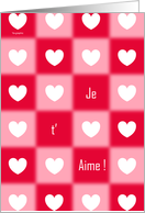 Je t'aime... - card...