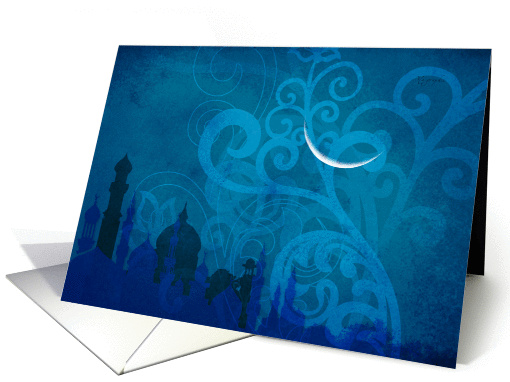 Muslim Greetings - elegant card (150321)