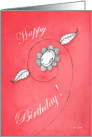 Happy Birthday ! - happy flower card