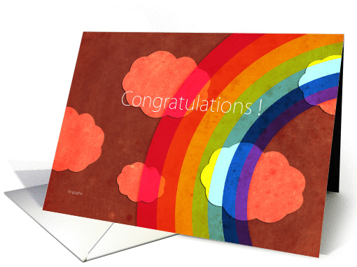 New baby - rainbow card (156698)
