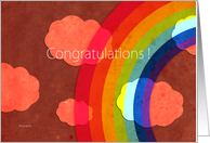 New baby - rainbow Card