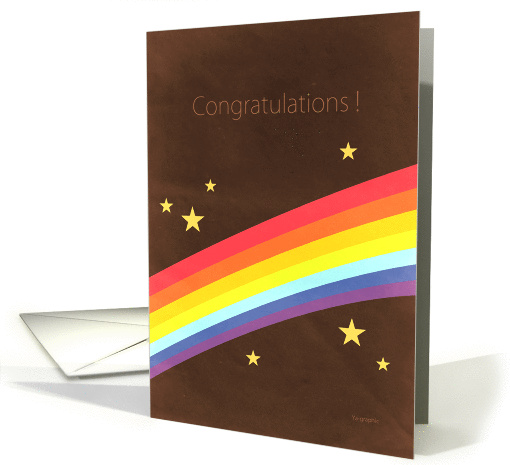 New baby - rainbow card (156704)