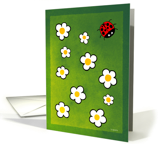 Spring Begins - ladybird themed card (158797)
