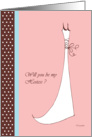 Will you be my hostess ? wedding attendants cards