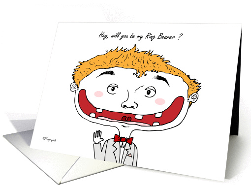 Will you be my ring bearer card (166271)