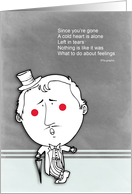 Heartbroken cards - Singing crooner cards