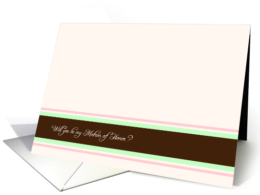 Will you be my matron of honor card (183345)