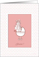 Gracias cards - baby shower card