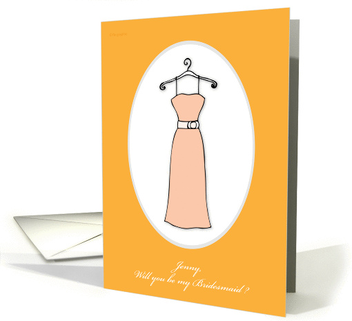 Jenny, will you be my Bridesmaid ? - elegant card (185262)