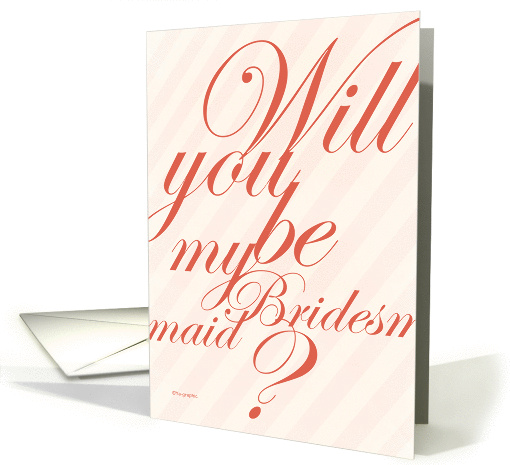 Will you be my bridesmaid ? card (193267)