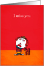 I miss you cards - miss you card - missing you cards - sad clown - ya-graphic card