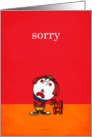 Sorry cards - sad clown card