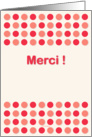 Thank you card written in french - Merci card