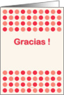 Thank you card written in spanish - Gracias card