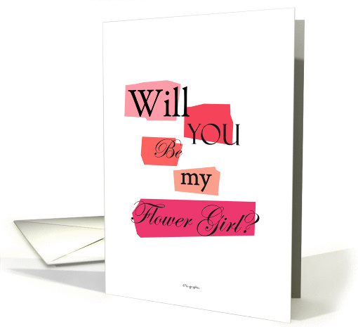 Flower Girl card - Will you be my Flower Girl card -... (197314)