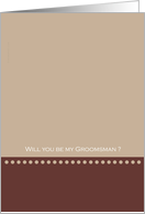 Groomsman cards - be my groomsman card