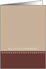 Groomsman cards - be my groomsman card