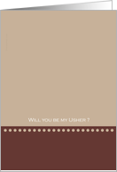 Usher cards - be my usher card