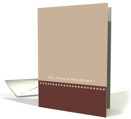 Ring bearer cards - be my ring bearer card (200652)