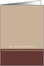 Best man cards - be my best man card