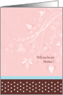 Hostess cards - floral Hostess card