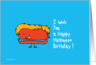 Halloween birthday card - Happy birthday card