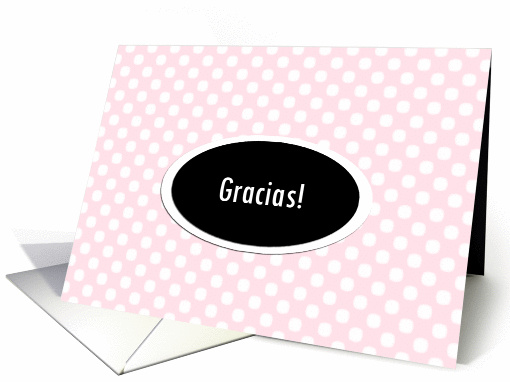 thank you cards in spanish - gracias card (260744)