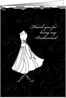 Thank you for being my Bridesmaid - wedding cards