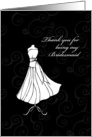 Thank you for being my Bridesmaid - wedding cards