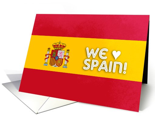 Spanish flag - We love Spain card (480296)