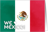 Mexico flag - We love Mexico card