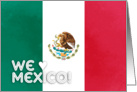 Mexico flag - We love Mexico card