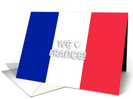 Flag of France - We love France card (480846)
