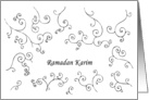 Ramadan Karim - Muslim greeting written in french card