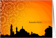 Ramadan Karim card written in french card
