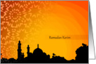 Ramadan Karim card written in french card