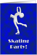 Skating Party invitation - Figure skater card