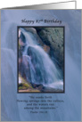 Birthday, 87th, Religious, Mountain Waterfall card