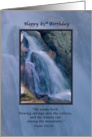 Birthday, 85th, Religious, Mountain Waterfall card