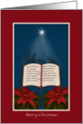 Open Bible Christmas Message card