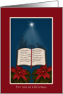 Son, Open Bible Christmas Message card